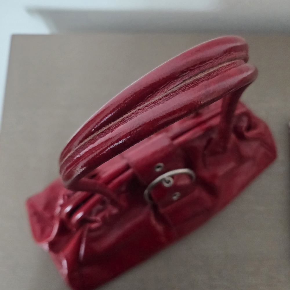 Red and Blue Patterned Handbag - Picture 4 of 5